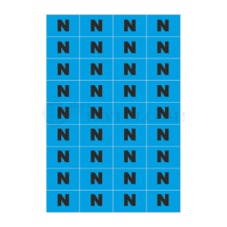 Samolepka " N " 30x20mm (NOZ-N)